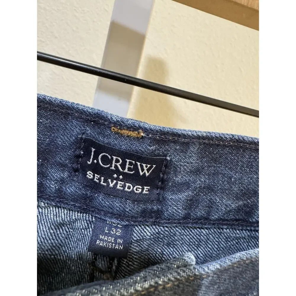 J. Crew Selvedge Jeans Mens 32x31 Blue Slim Fit